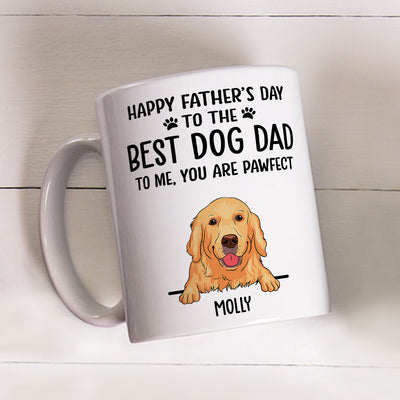 Best Dog Mom Dad Pawfect - Personalized Custom Coffee Mug