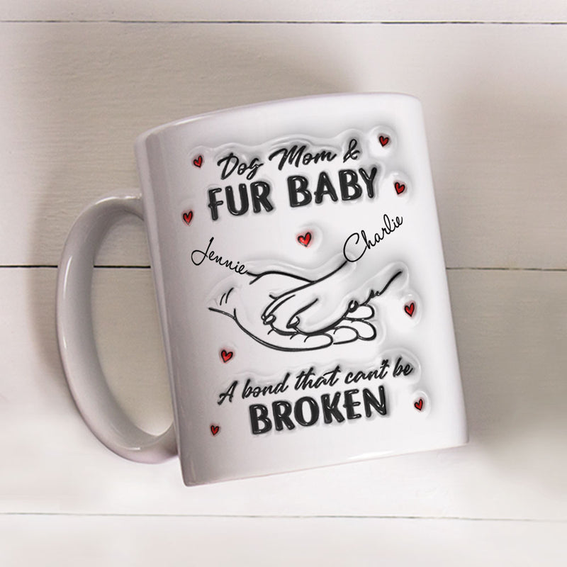 Dog Mom Fur Baby - Personalized Custom Coffee Mug