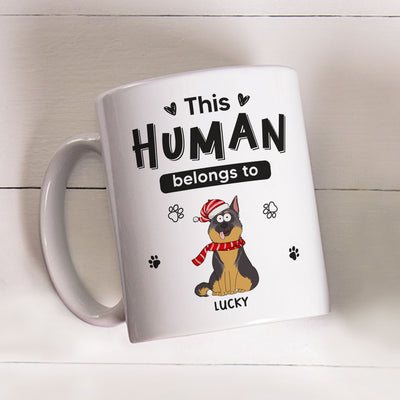 Belongs To Pets Christmas - Personalized Custom Coffee Mug