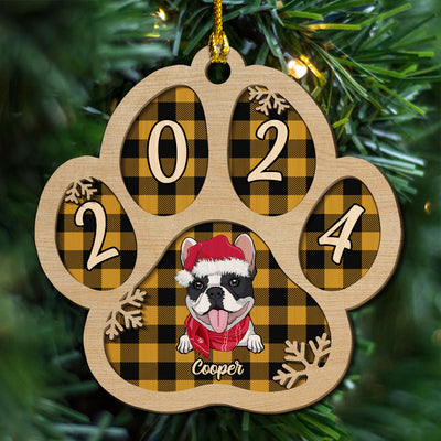 Dog Picture - Personalized Custom 2-layered Wood Ornament