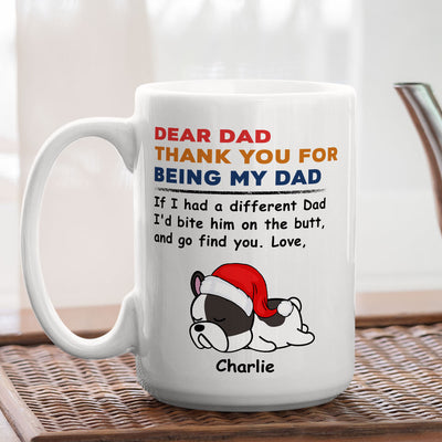 Bite The Butt Christmas - Personalized Custom Coffee Mug