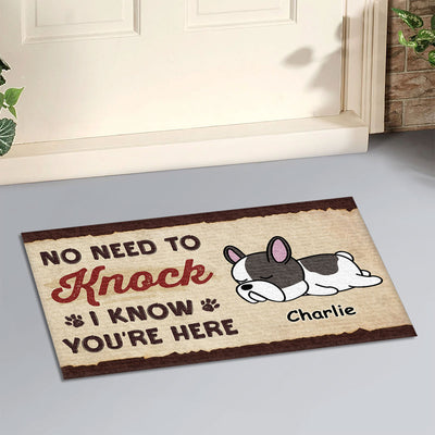 I Know You Are Here - Personalized Custom Doormat