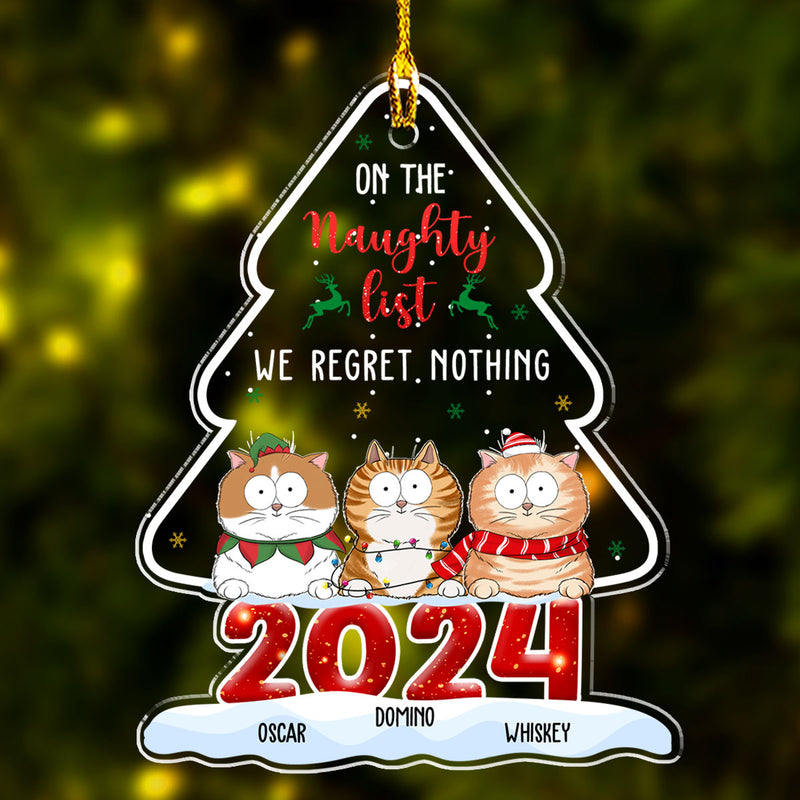 On The Naughty List - Personalized Custom Acrylic Ornament