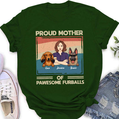 Proud To Be A Dog Mom - Personalized Custom Women's T-shirt