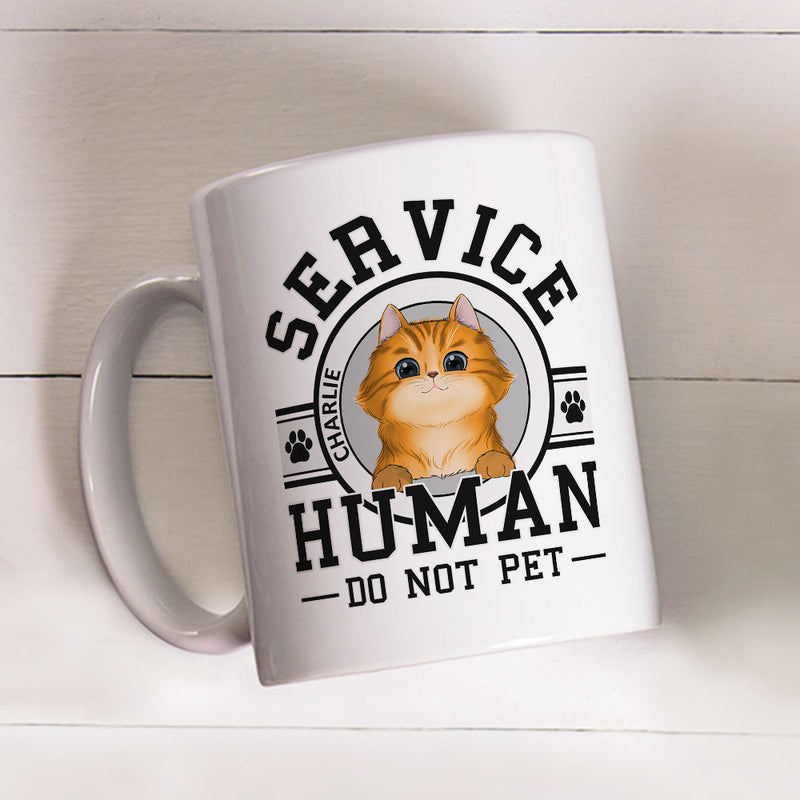 Pet Service Human Logo - Personalized Custom Coffee Mug