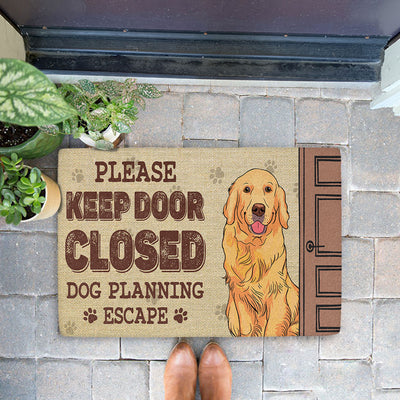 Dog Planning - Personalized Custom Doormat