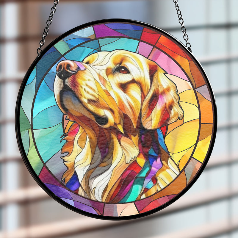 Colorful Pet Face - Personalized Custom Window Hanging Suncatcher