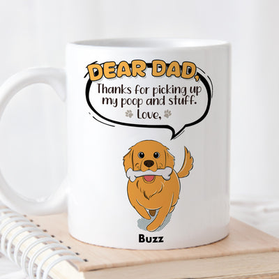 Dog Thanks For Picking Up - Personalized Custom Coffee Mug