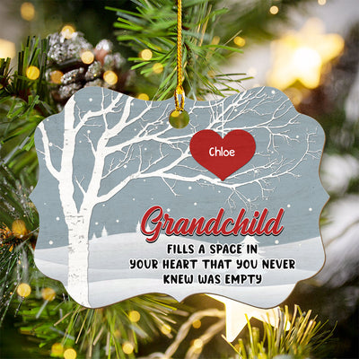 Filling Grandma Heart - Personalized Custom 1-layered Wood Ornament