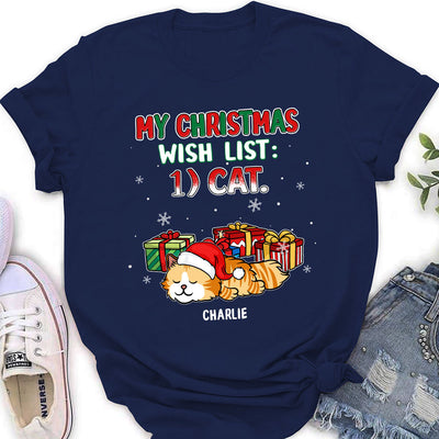 Christmas Wish List - Personalized Custom Women's T-shirt