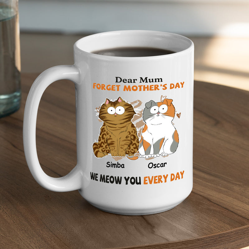 I Meow You Every Day Mom - Personalized Custom Coffee Mug