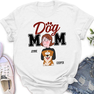 Mom Dad Cartoon - Personalized Custom Women's T-shirt