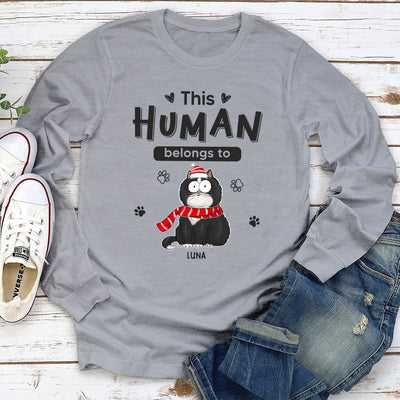 Belongs To Cats Christmas - Personalized Custom Long Sleeve T-shirt