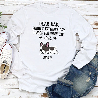 Woof My Dad - Personalized Custom Long Sleeve T-shirt