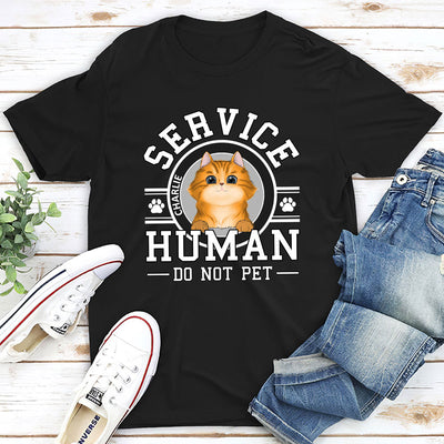 Pet Service Human Logo - Personalized Custom Unisex T-shirt