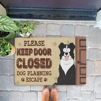 Dog Planning Version 2 - Personalized Custom Doormat