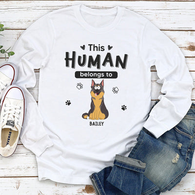 Belongs To Pets - Personalized Custom Long Sleeve T-shirt