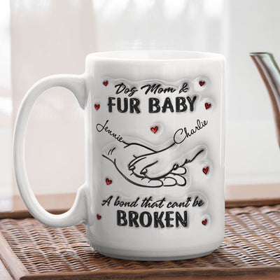 Dog Mom Fur Baby - Personalized Custom Coffee Mug