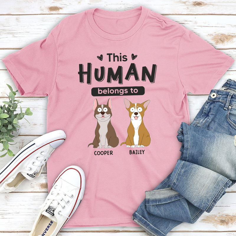 Belongs To Dogs - Personalized Custom Unisex T-shirt