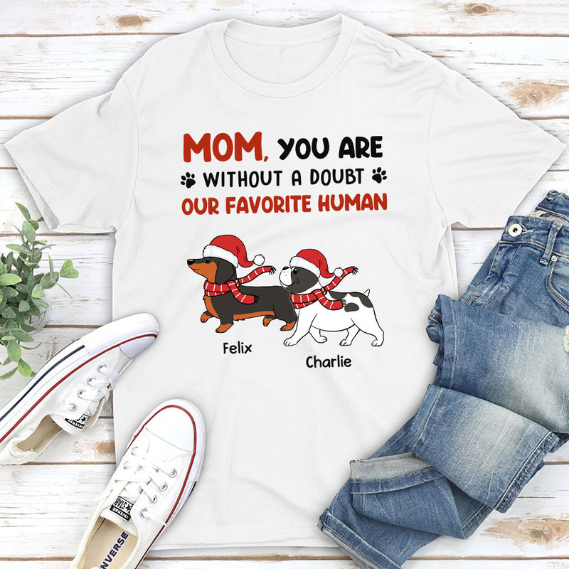 Favorite Dad Mom No Doubt - Personalized Custom Unisex T-shirt