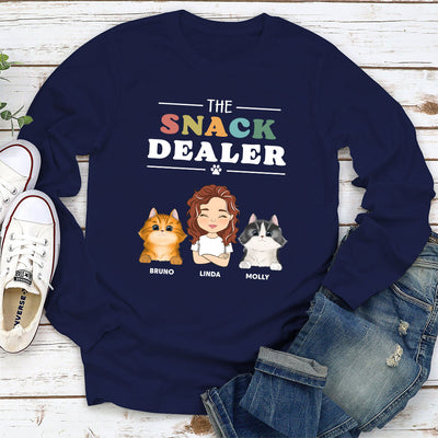 Pets Snack Dealer - Personalized Custom Long Sleeve T-shirt