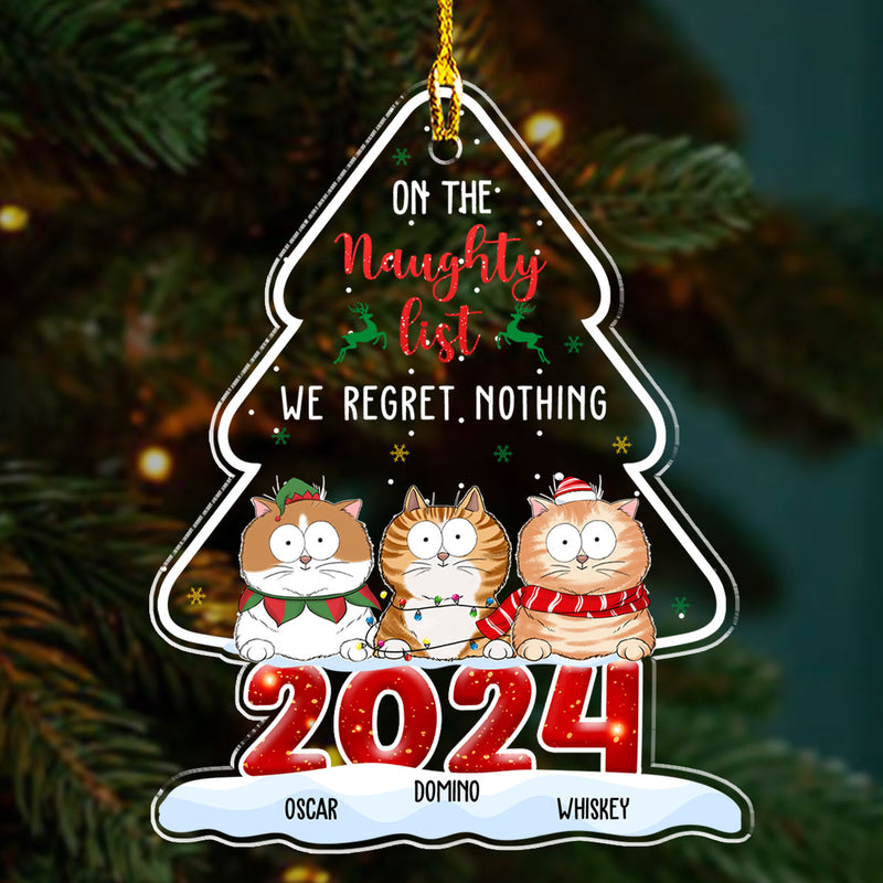 On The Naughty List - Personalized Custom Acrylic Ornament