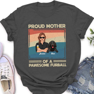 Proud To Be A Dog Mom - Personalized Custom Women's T-shirt