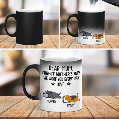 Woof You Dad- Personalized Custom Color Changing Mug