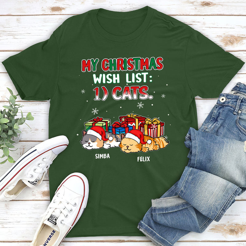 Christmas Wish List - Personalized Custom Unisex T-shirt