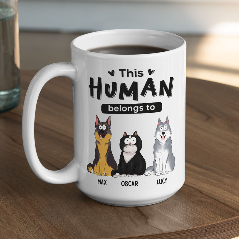 Belongs To Pets - Personalized Custom Coffee Mug