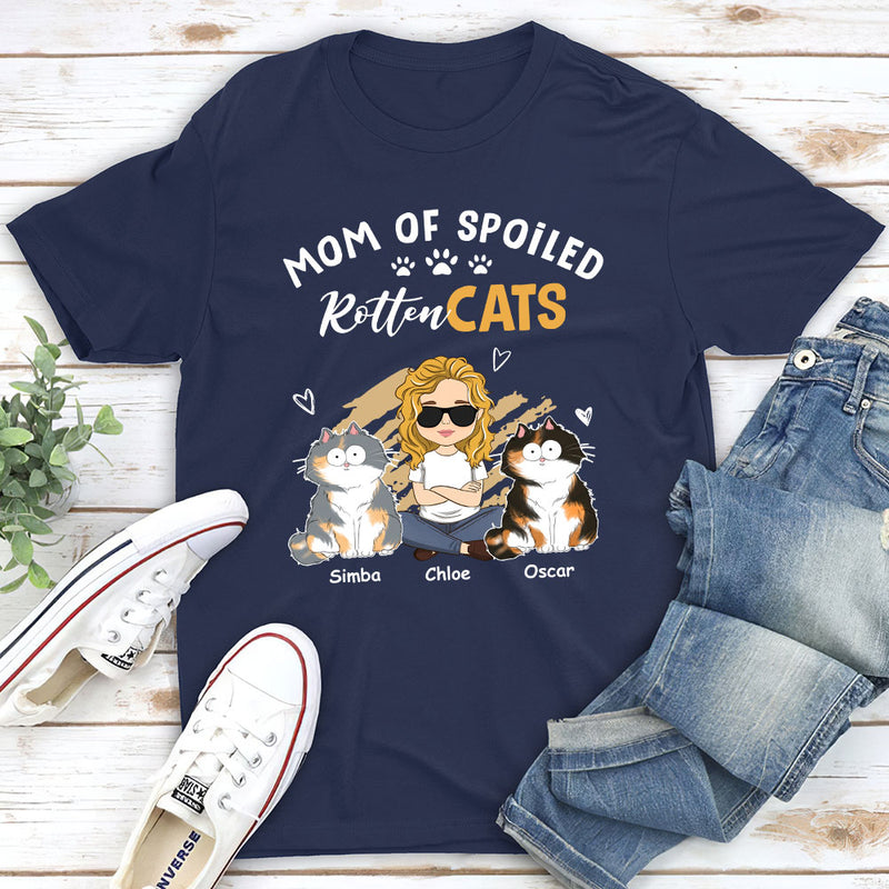 Spoiled Cats Funny - Personalized Custom Unisex T-shirt