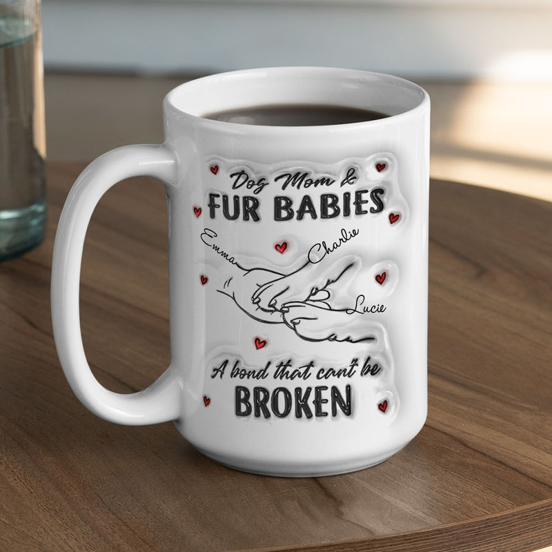 Dog Mom Fur Baby - Personalized Custom Coffee Mug