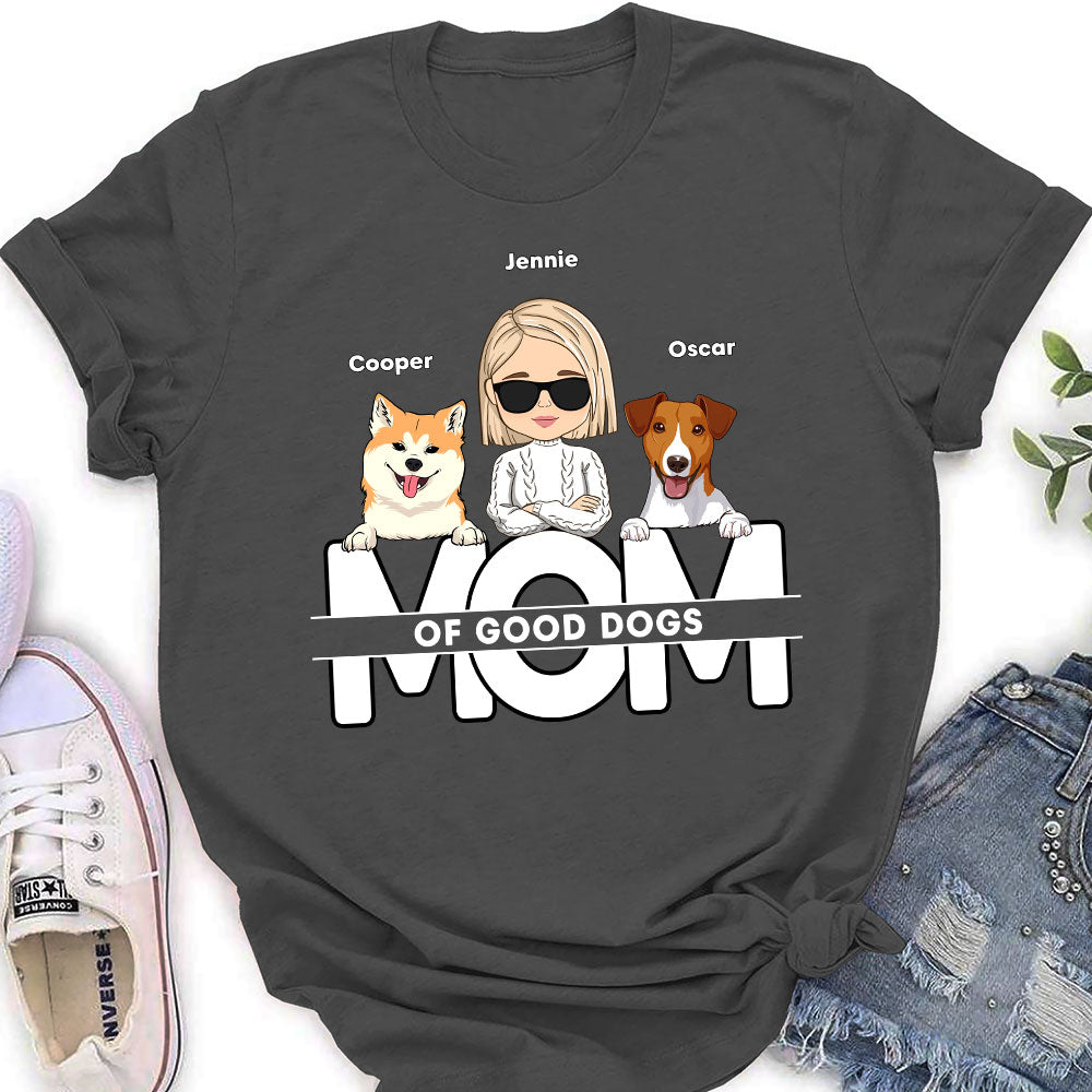 Dad Of Good Dogs - Personalized Custom Women's T-shirt