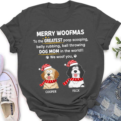 Greatest Woofmas - Personalized Custom Women's T-shirt