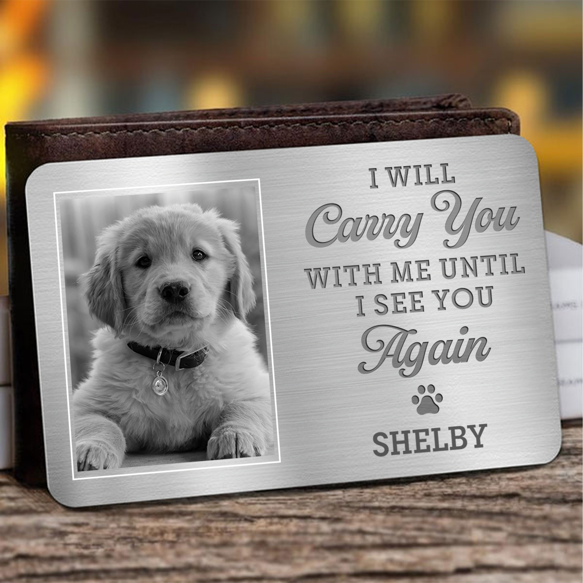 Discover I Will Carry You - Personalized Custom Wallet Card