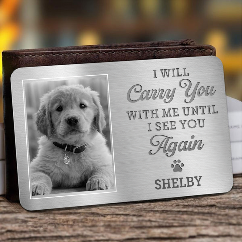 I Will Carry You - Personalized Custom Wallet Card