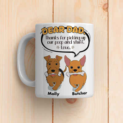 Dog Thanks For Picking Up - Personalized Custom Coffee Mug