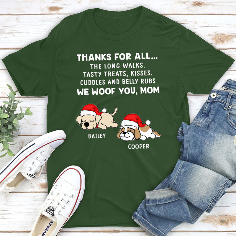 Dog Thanks All - Personalized Custom Premium T-shirt