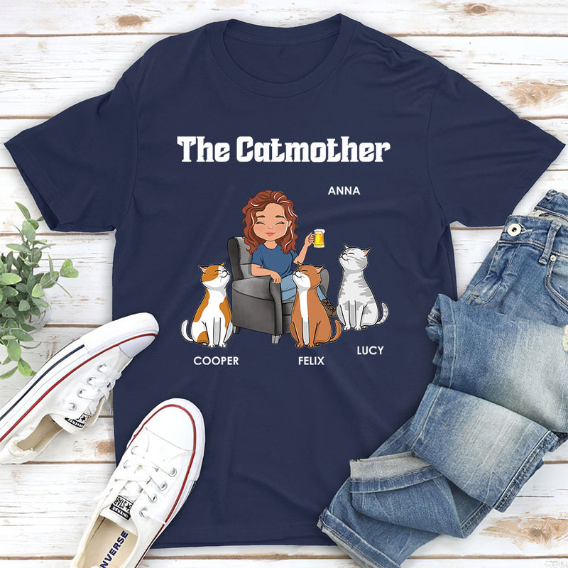 Mother Of Cats - Personalized Custom Unisex T-shirt