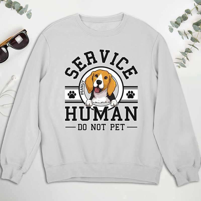 Dog Service Human Logo - Personalized Custom Sweatshirt