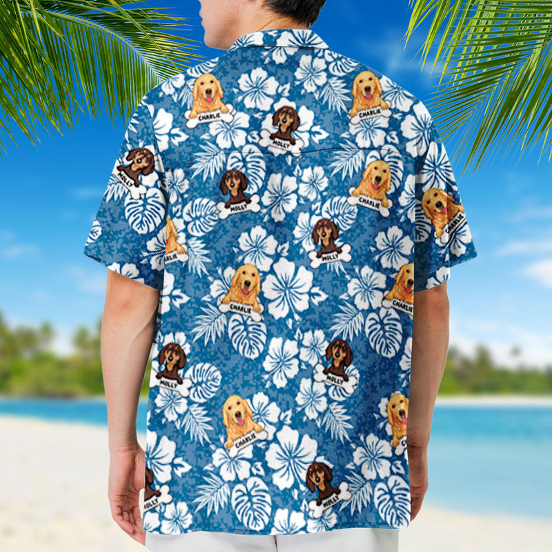 Dog Pattern - Personalized Custom Hawaiian Shirt