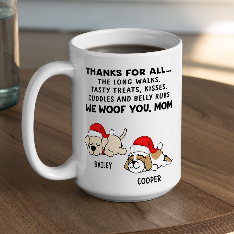 Dog Thanks All - Personalized Custom Coffee Mug