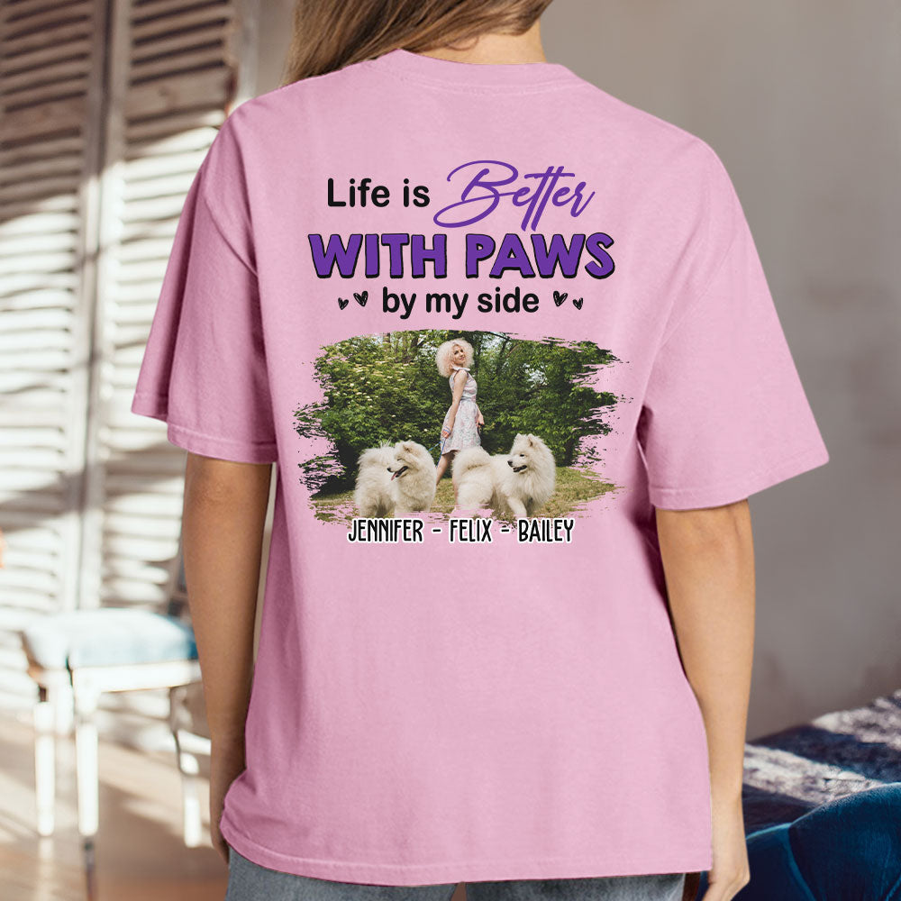 Paws By My Side Photo - Personalized Custom Unisex T-shirt