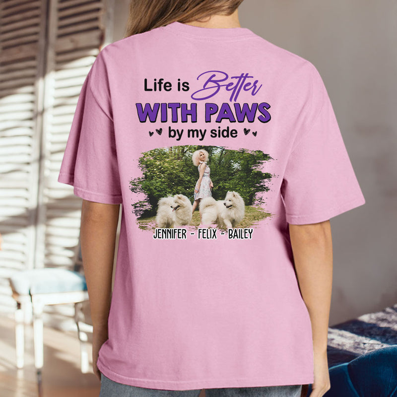 Paws By My Side Photo - Personalized Custom Unisex T-shirt