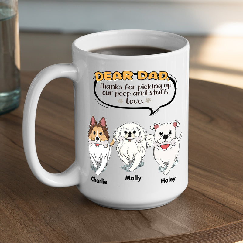 Dog Thanks For Picking Up - Personalized Custom Coffee Mug