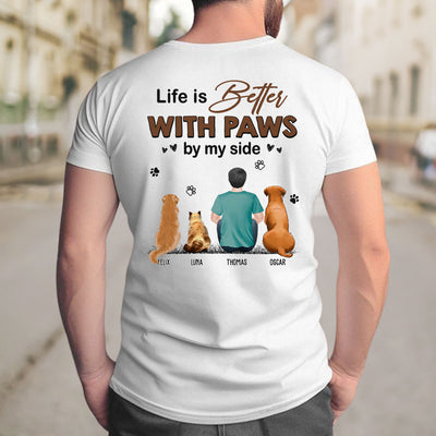 Paws By My Side - Personalized Custom Premium T-shirt