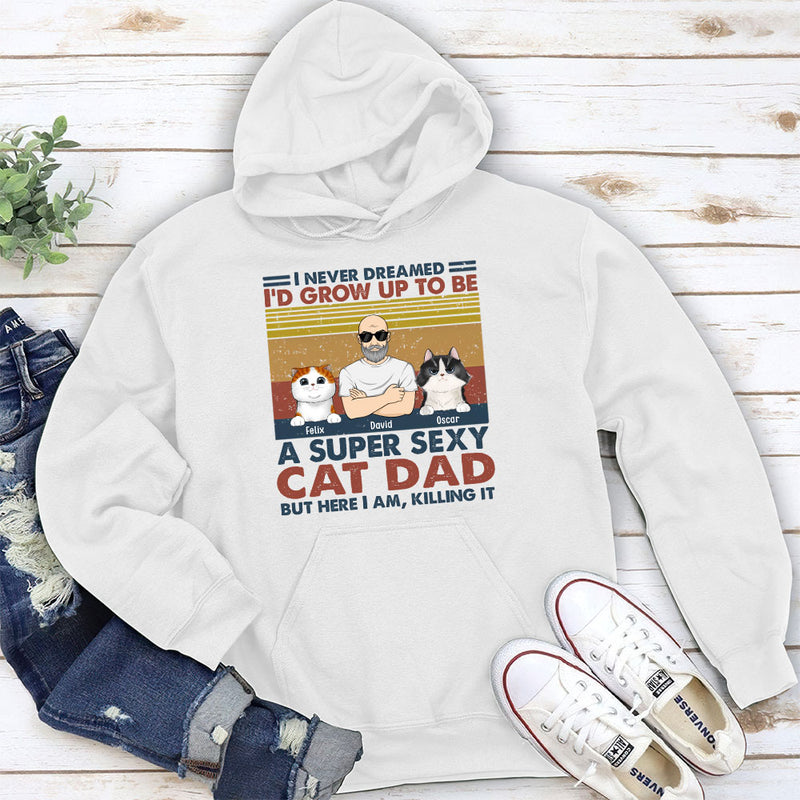 Sexy Cat Dad Mom - Personalized Custom Hoodie