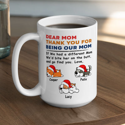Bite The Butt Christmas - Personalized Custom Coffee Mug