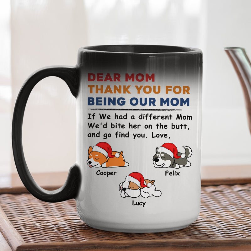 Bite The Butt Christmas - Personalized Custom Color Changing Mug