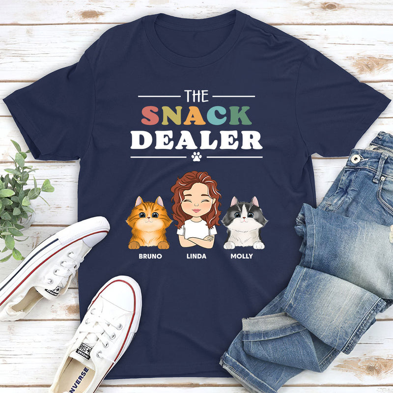 Pets Snack Dealer Personalized Custom Unisex T shirt PAWSIONATE